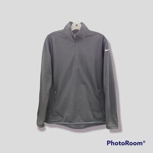 Nike Golf gray therma-fit quarter zip pullover. Large